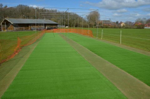 Double Practice Cricket Wicket Installation
